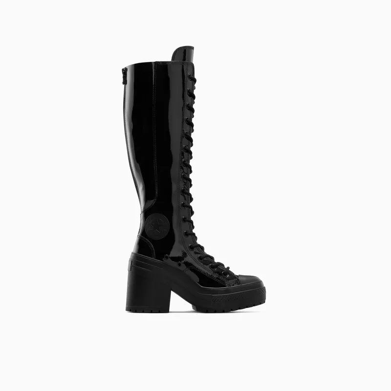 Converse Chuck 70 De Luxe Heel XXHi Platform Patent Leather Black/Black/Black (A13856C)