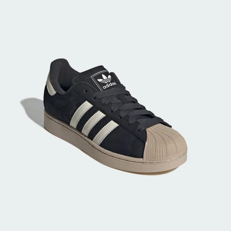 Adidas Superstar II Shoes Core Black / Off White / Stone Khaki (KH8959)