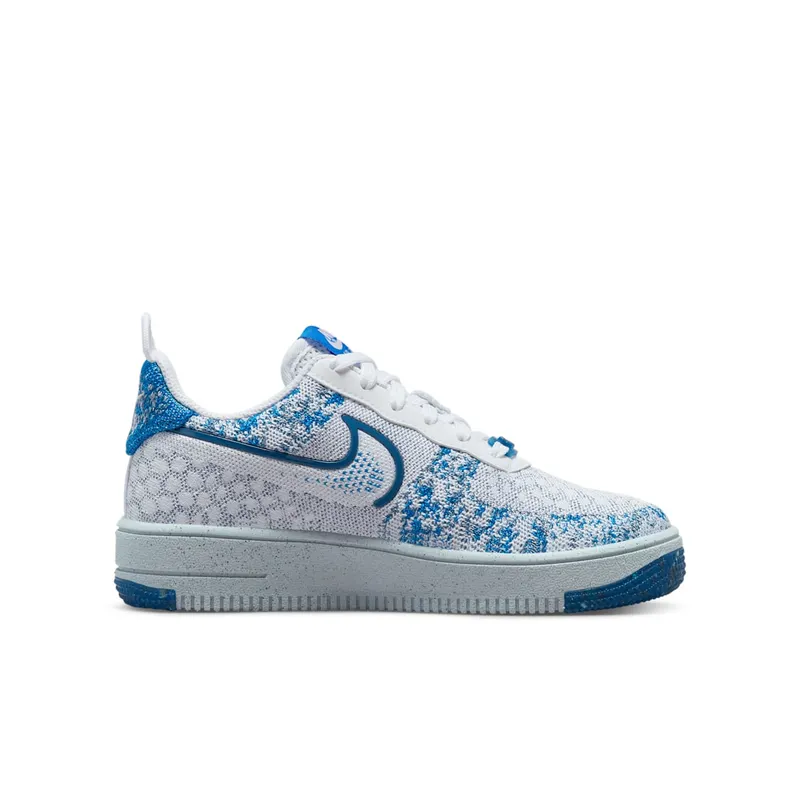 Nike Air Force 1 Crater Flyknit Older Kids’ White (DM1060-100)