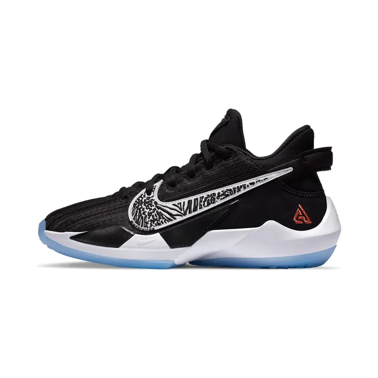 Nike Zoom Freak 2 GS ‘Black’ Black/White/Solar Flare/Off Noir (CN8574-001)