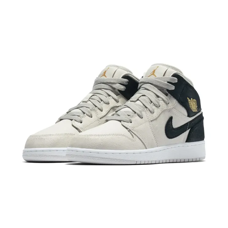 Air Jordan 1 Mid GS Light Bone (554725-023)