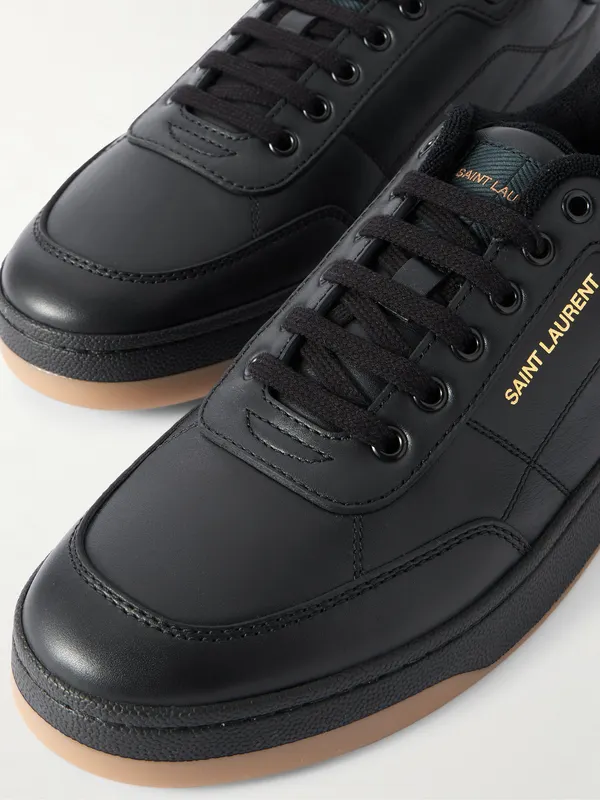 Saint Laurent SL/61 Leather Sneakers Black (81947600N00) (5)