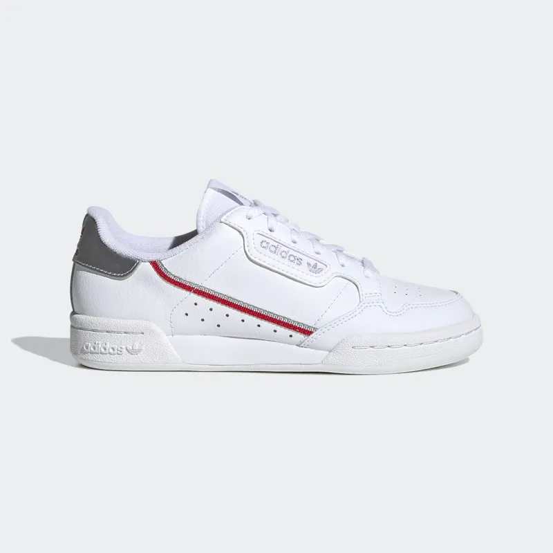 adidas Continental 80 Cloud White / Silver Metallic / Scarlet (FV8199)