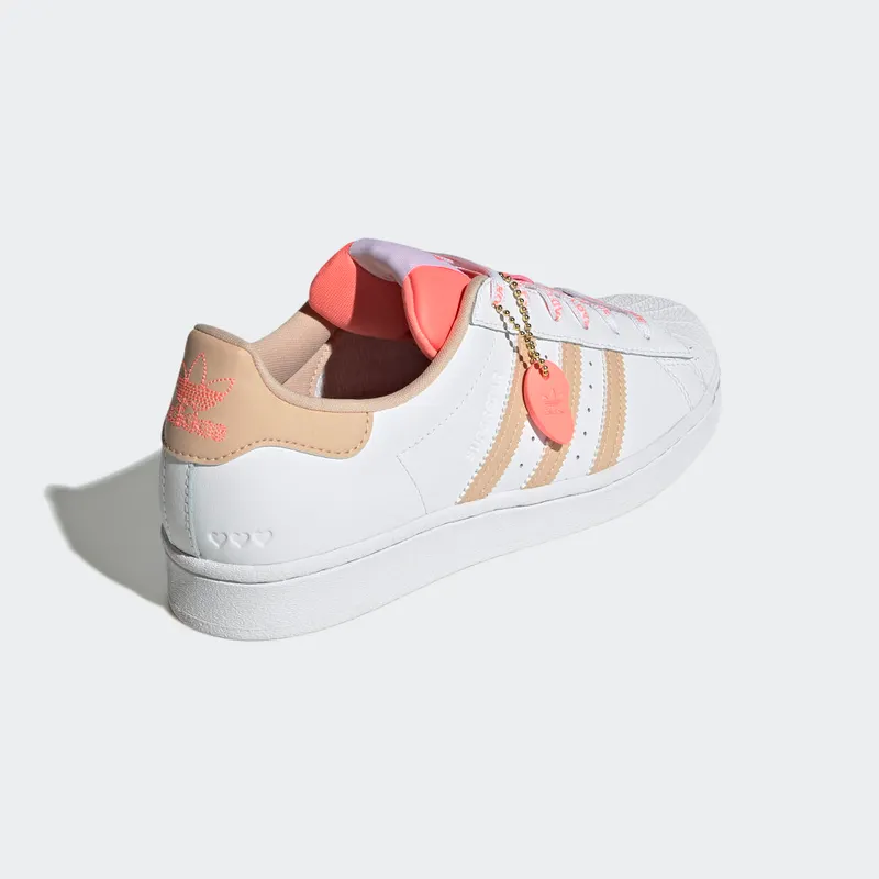 Adidas Superstar Cloud White / Halo Blush / Acid Red (GW0570)