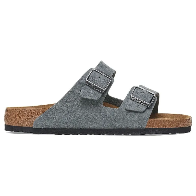 Birkenstock Arizona Soft Footbed Suede Leather Basalt Grey (1029790)