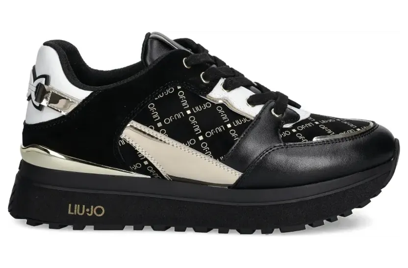LIU JO Sneakers mit Logo-Print – Schwarz (BF5005PX681)
