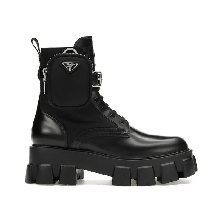 Prada Monolith 55mm Pouch Ankle Boots Black Leather (1T255M_3LJS_F0002_F_B055)