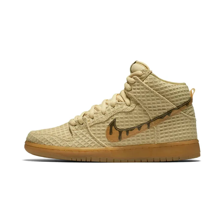 Nike Dunk SB High Waffle “Flat Gold Star / Gum Light Brown / Classic Brown” (313171-722)