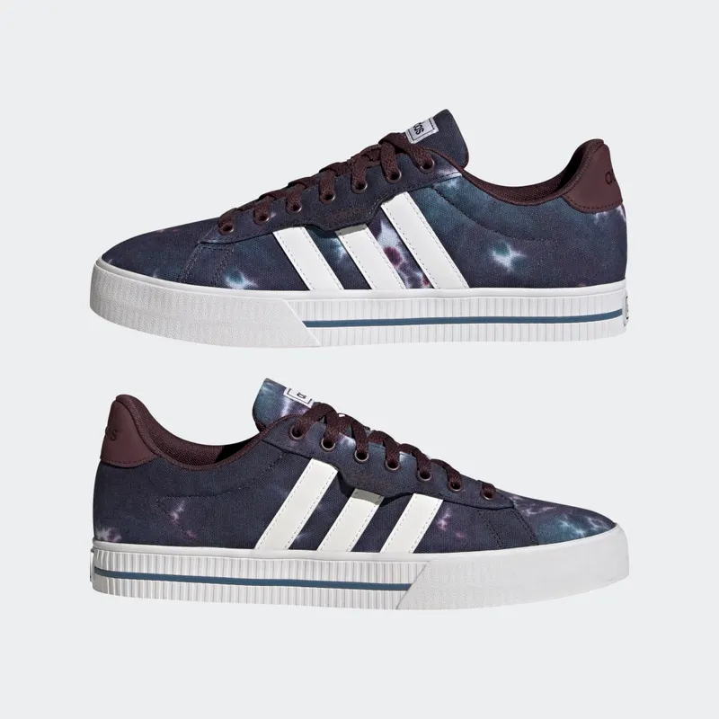 Adidas Daily 3.0 Lifestyle Skateboarding Suede Shadow Maroon / Cloud White / Altered Blue (GY2252)