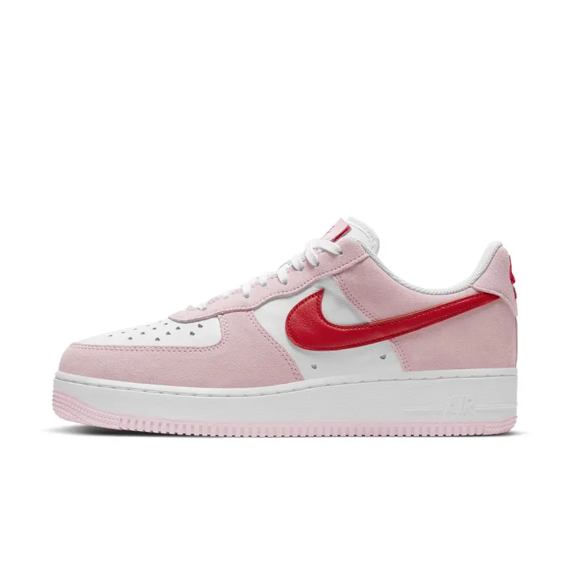 Nike  Air Force 1 07 QS Valentine’s Day Love Letter Tulip Pink/University Red-White (DD3384-600)