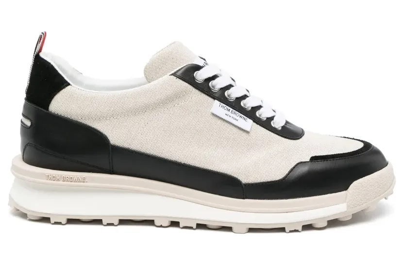 Thom Browne Alumni sneakers met vlakken – Beige (MFD271BF0492)