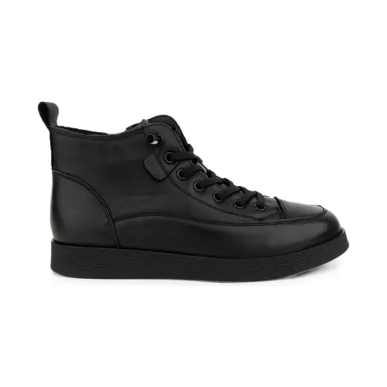 Linda Baumann High-Top-Sneakers mit Schnürung “Black” (6044252016)