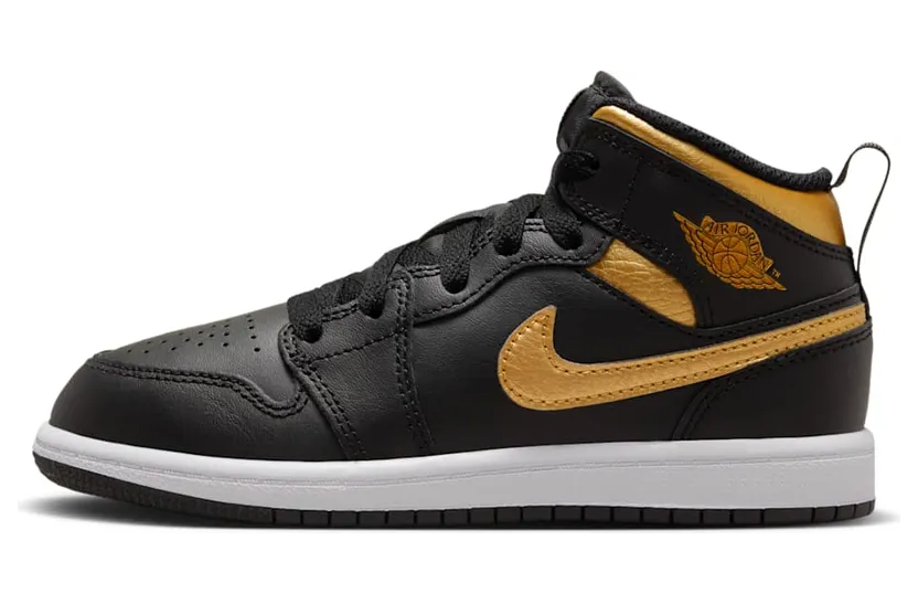 Jordan 1 Mid Metallic Gold Black (DQ8424-071)
