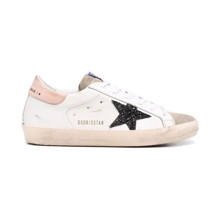 Golden Goose Super-Star White Black Glitter (GWF00101F00271481579)