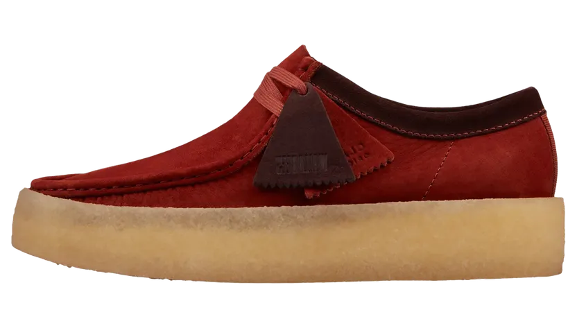 Clarks Wallabee Cup “BURGUNDY NUBUCK” (26162437)