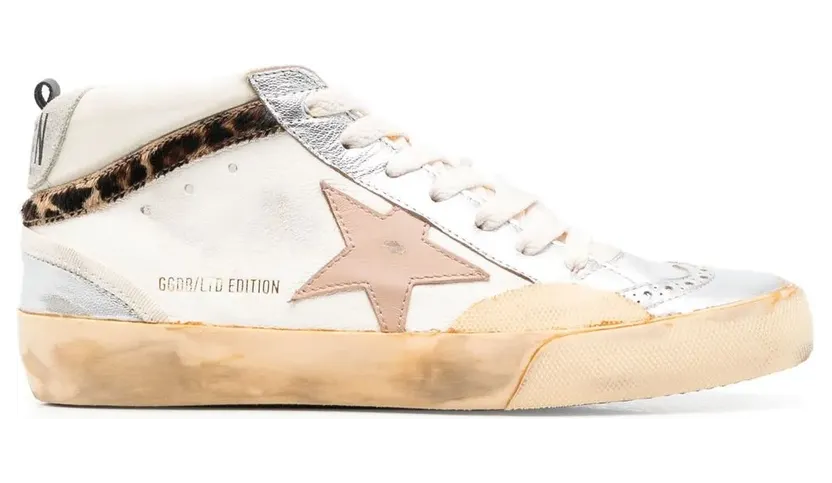 Golden Goose Mid-Star high-top sneakers – Beige (GWF00460F004004)