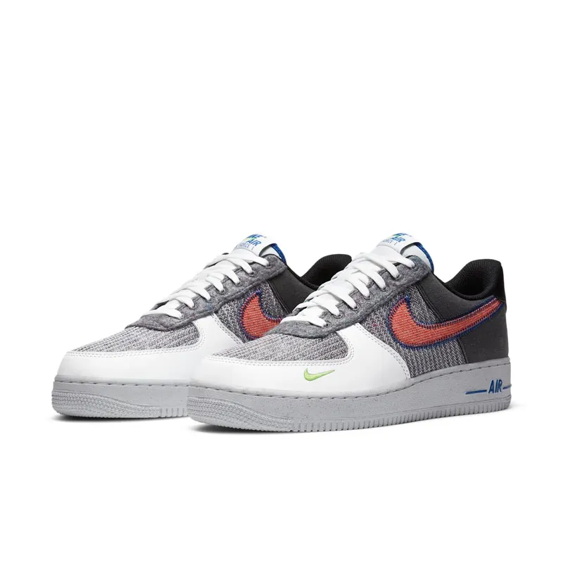 Nike Air Force 1 ’07 Recycled White White/Grey/Electric Green (CU5625-122)
