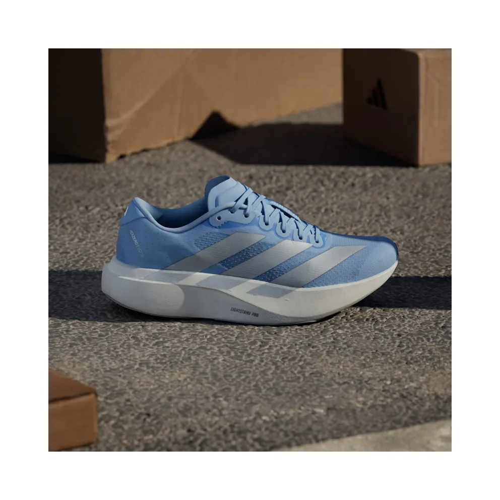 Adidas Adizero EVO SL Glow Blue / Silver Metallic / Cloud White (JS4453)
