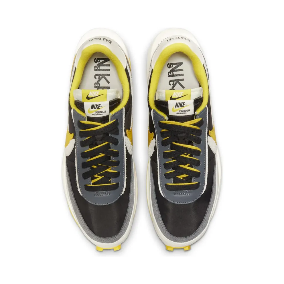 Nike x sacai UNDERCOVER LDWaffle Black Bright Citron (DJ4877-001)