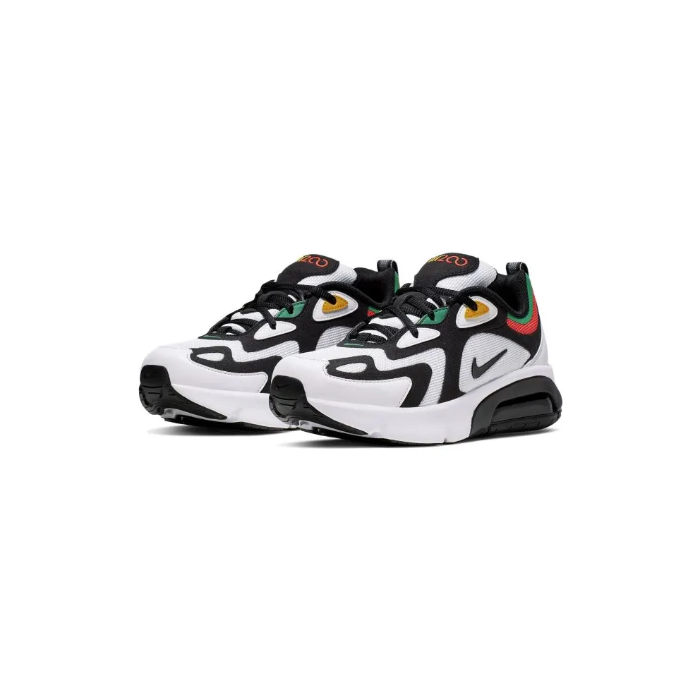 Nike Air Max 200 Rasta (GS) White/Bright Crimson-University Gold-Black (AT5627-100)