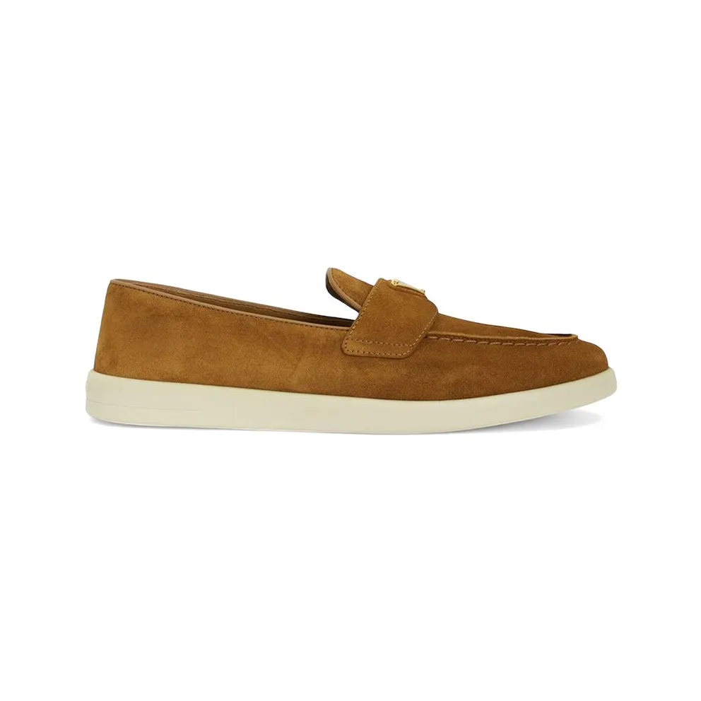 Prada Suede Leather Loafers Brown (1D222N_3LOL_F0046)