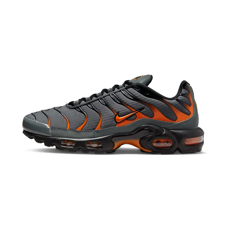 Nike Air Max Plus “Black / Iron Grey / White / Safety Orange” (FB3358-001)