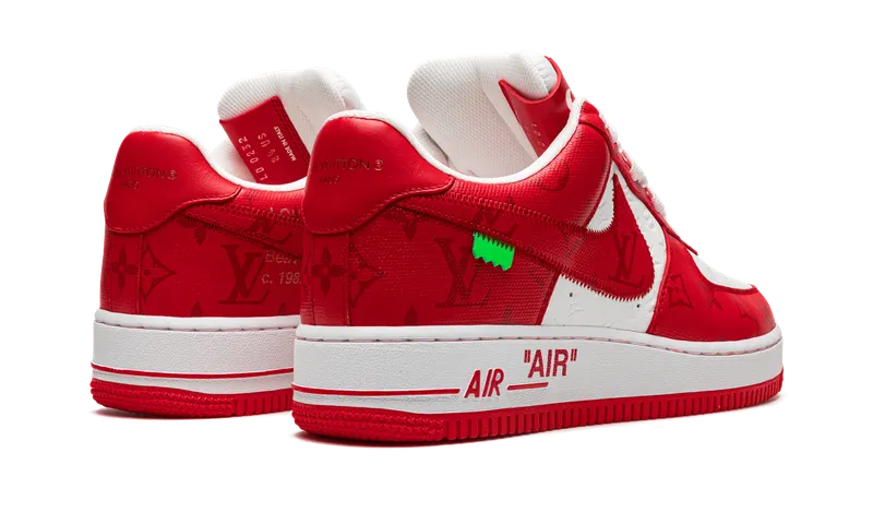 Nike Louis Vuitton Air Force 1 Low “Virgil Abloh – White/Red” (1A9VA9)