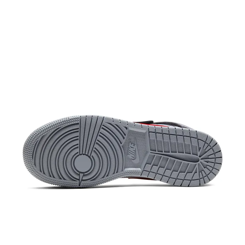 Jordan 1 Flyease Black Particle Grey Gym Red (GS) Black/White-Particle Grey-Gym Red (CT4897-002)