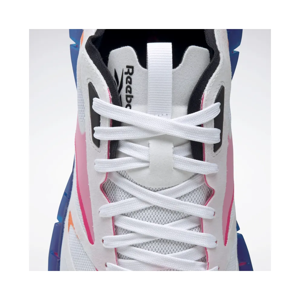 Reebok Zig Kinetica Horizon Shoes White / Vector Blue / Proud Pink
