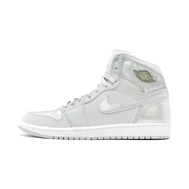 Air Jordan 1 Retro Hi Silver ’25th Anniversary’ Neutral Grey/Mtllc Silver-White (396009-001)