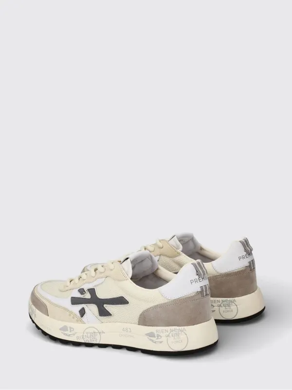 Premiata Nous Suede and Mesh Sneakers Beige (NOUS8064) (2)