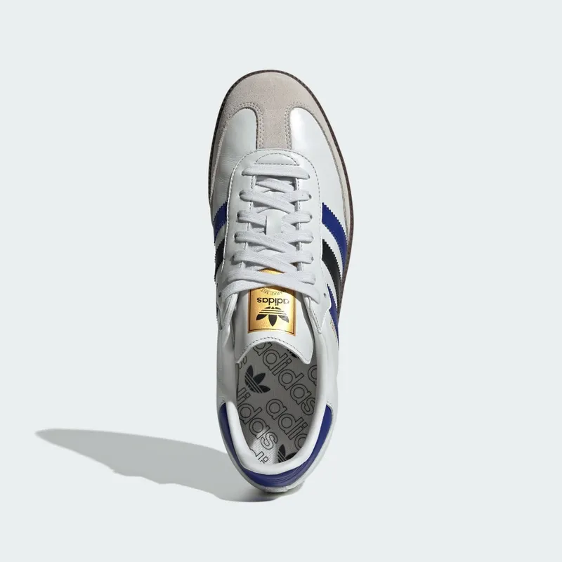 adidas Samba OG Crystal White Active Blue Black (ID1381)