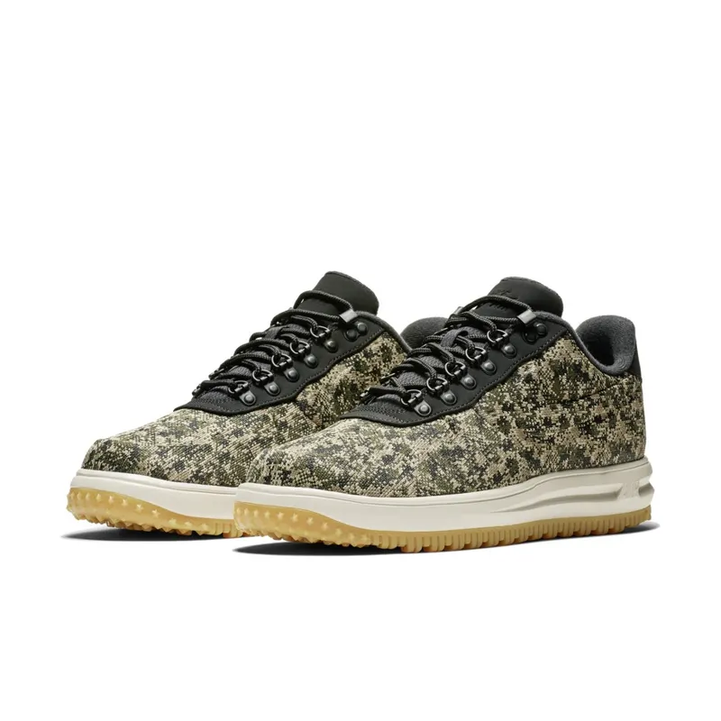 Nike Lunar Force 1 Duckboot Low Textile Canteen Black/Canteen-Desert Sand-Cargo Khaki (AV3818-002)