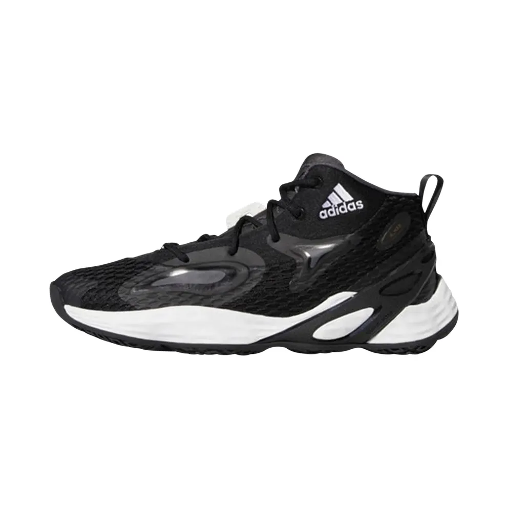 adidas Exhibit A Mid Basketballschuh Core Black / Silver Metallic / Team Dark Grey (H67747)