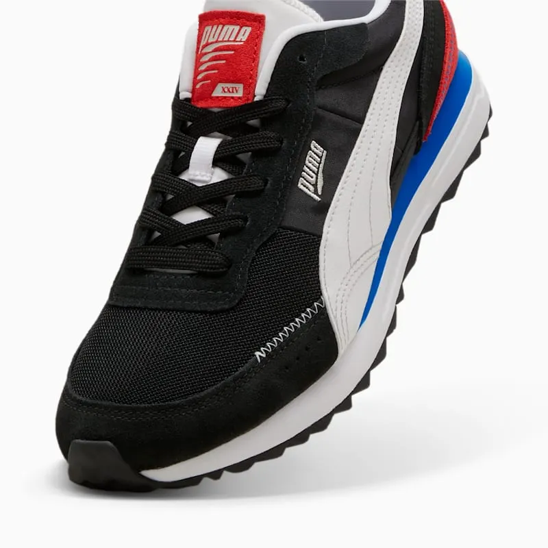 Puma Road Rider van suède White/Black – “Black” (397377-02)