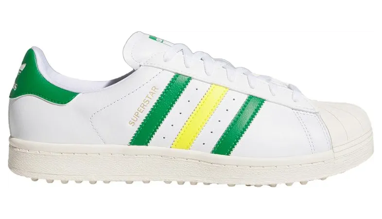 adidas Superstar Spikeless Golf Cloud White Green Yellow (IH8533)