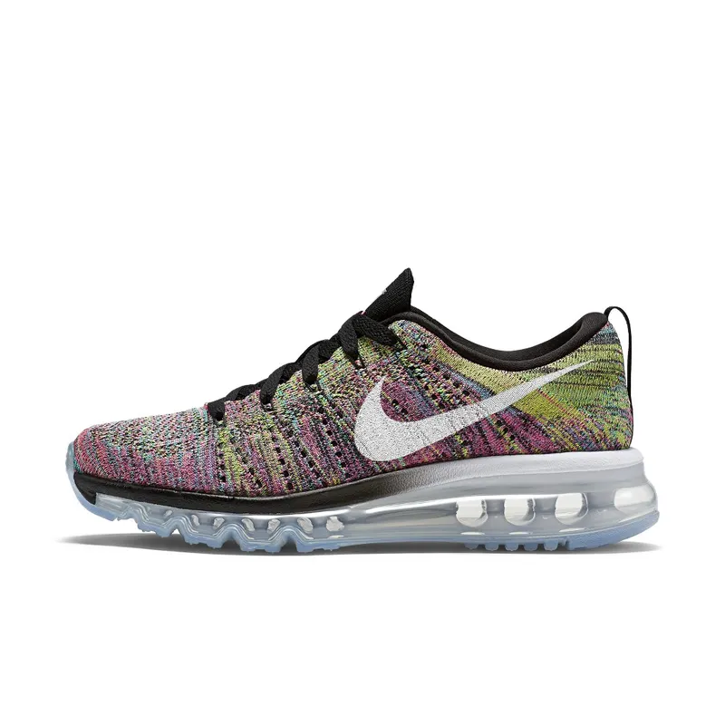 Nike Flyknit Air Max Muti-Color Pink Pow Chlorine Blue (W) Black/Pink Pow/Chlorine Blue (620659-004)