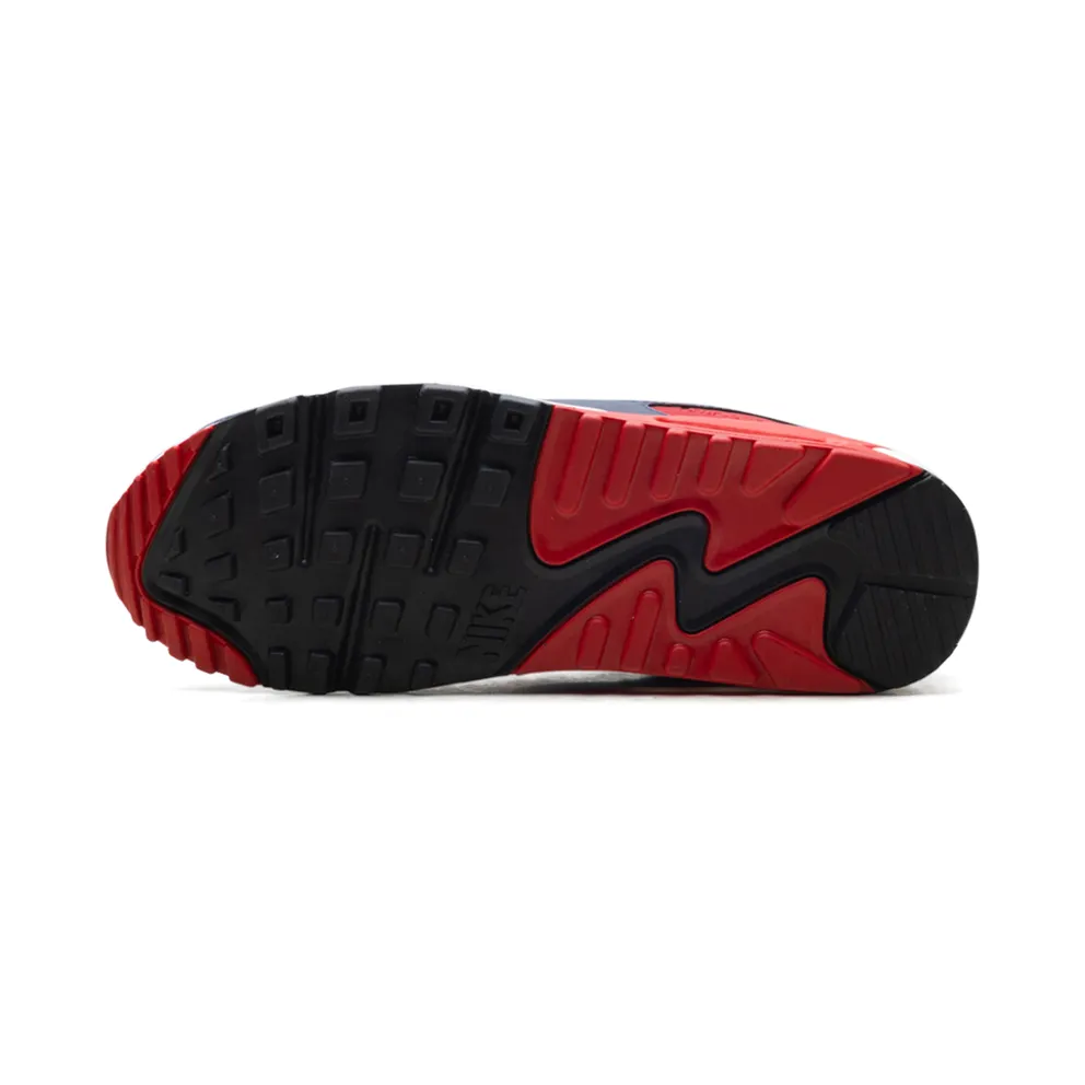 Nike AIR MAX 90 “White/Cool Grey-university Red” (DM0029-117)