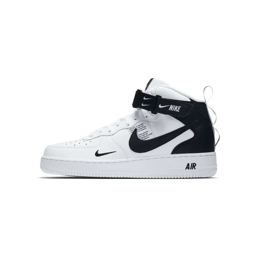 Nike Air Force 1 Mid Utility White Black White/Black-Tour Yellow (804609-103)