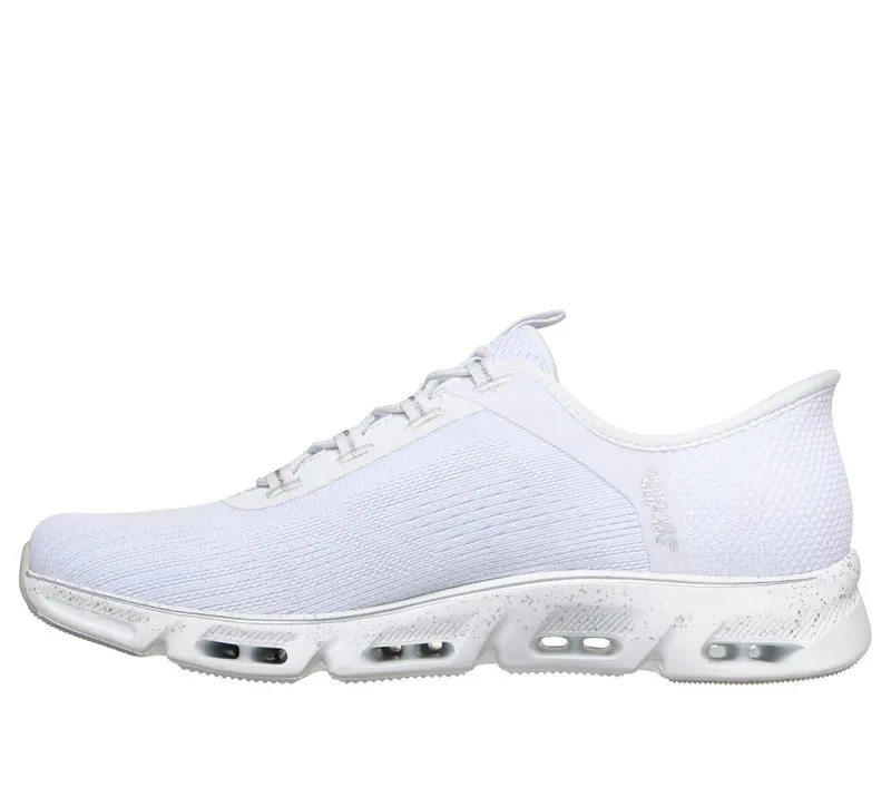 Skechers Slip-ins: Glide-Step Gratify – Pace Sneaker White/Silver