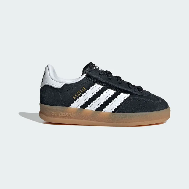 adidas Gazelle Indoor Comfort Closure Black White Gum (IH9131)