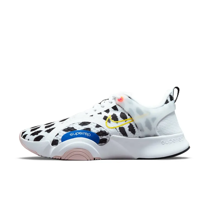 Nike SuperRep Go 2 Training Shoes “White / Black / Racer Blue / Yellow Strike” (DJ4314-174)