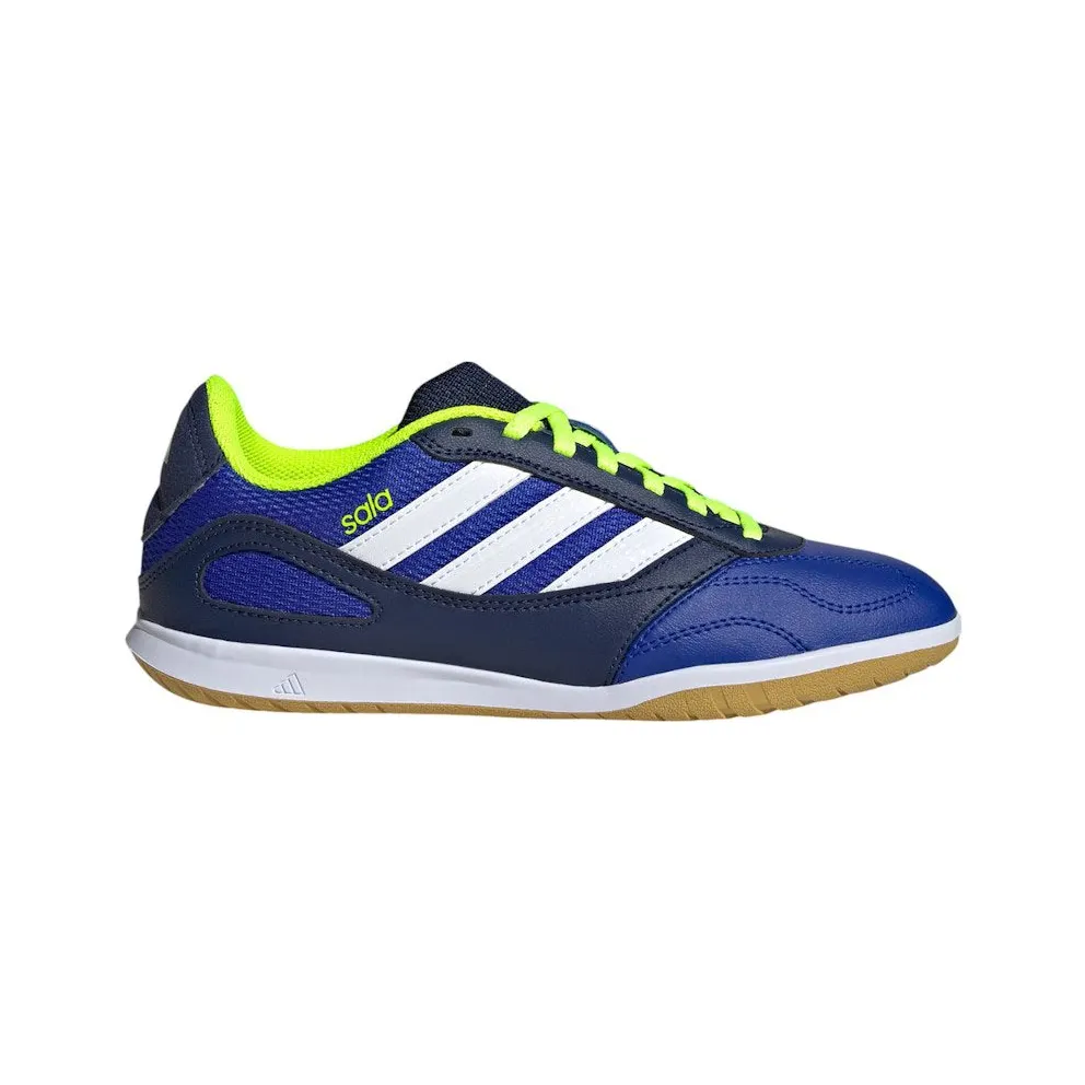 adidas Super Sala Competition 3 Indoor Lucid Blue Cloud White Lucid Lemon (JR5401)