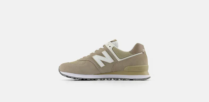 New Balance 574 Light Mushroom Stoneware White (U574ESF)