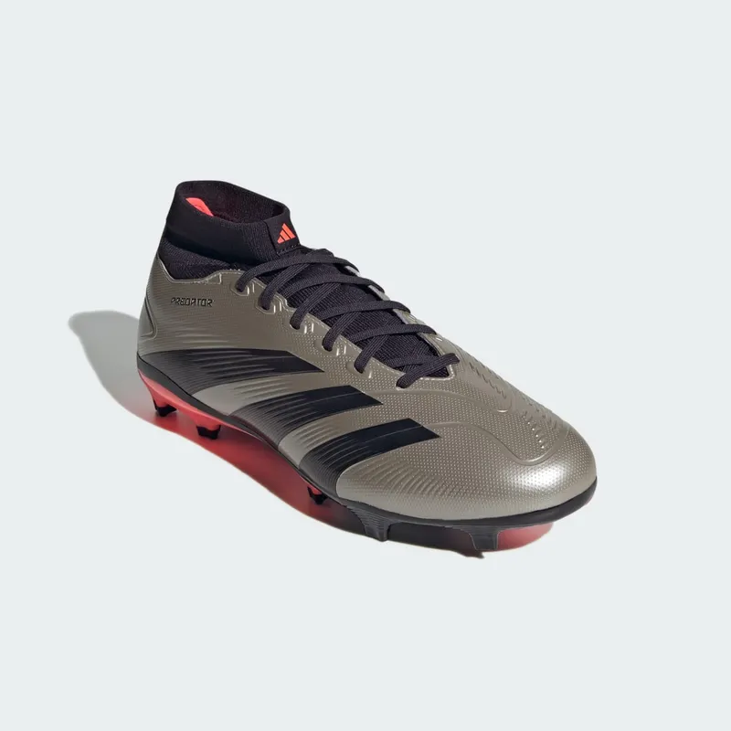 adidas Predator League Mid FG Platinum Metallic Aurora Black Turbo (IF6340)