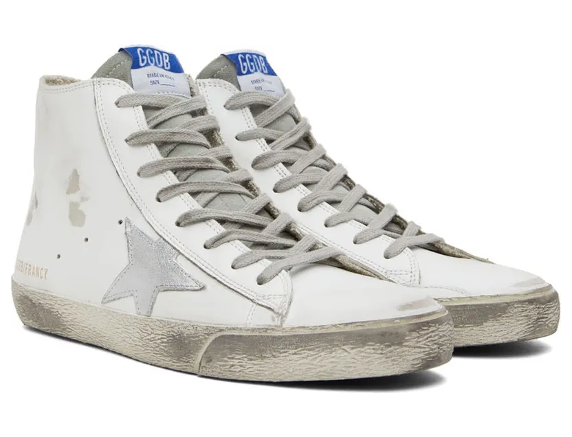 Golden Goose White Francy Classic High-Top Sneakers (GMF00113.F000319.10274) (4)