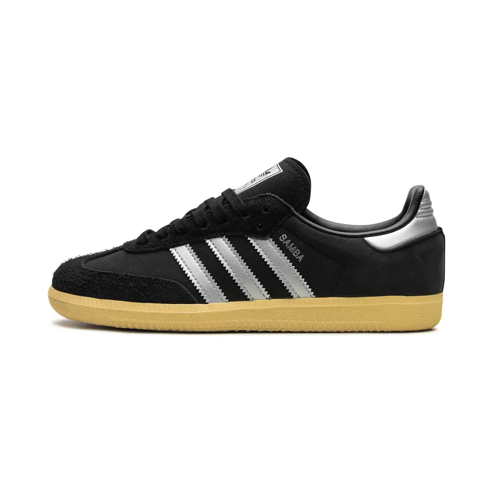 adidas Samba OG Schuh Core Black / Matte Silver / Almost Yellow (IE8128)