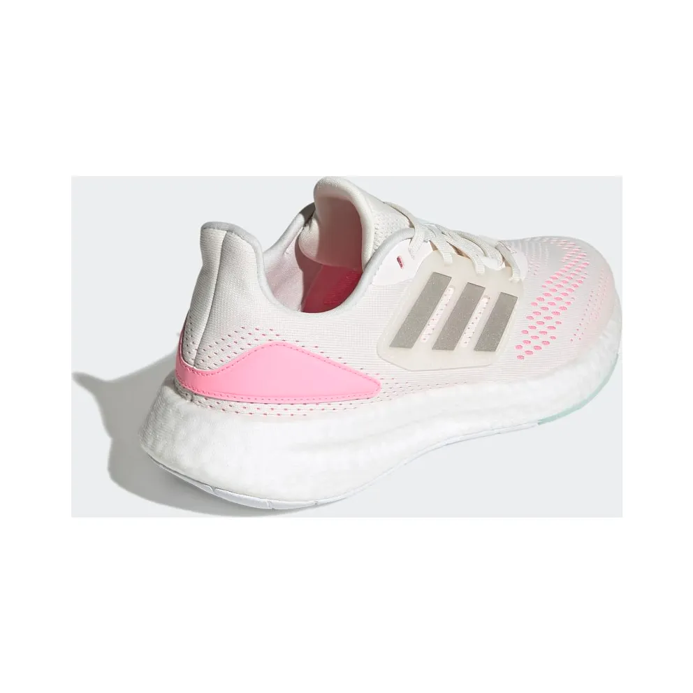 adidas Pureboost 22 Cloud White / Silver Metallic / Beam Pink (HQ1457)