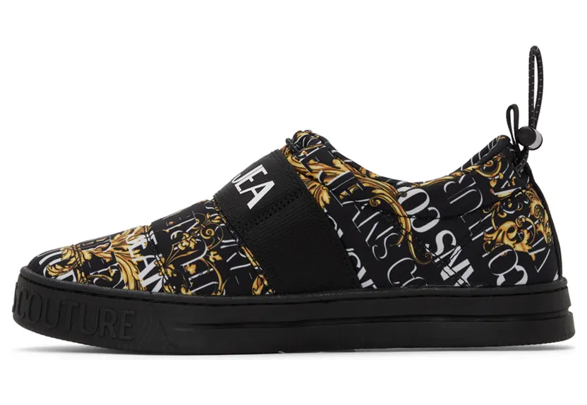Versace Jeans Couture Black Court 88 Sneakers (E73YA3SK7EZS486) (3)