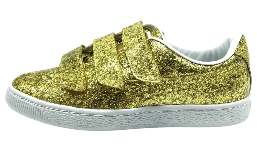 Puma Basket Starp Glitter “Gold” (364070-02)